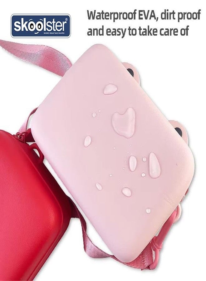 Skoolster Kids Cute Cartoon Crossbody Bag - 3D Animal & Car Design Silicone Shoulder Purse for Toddlers and Girls | Lightweight Waterproof Mini Bag for Travel, School & Outdoor Play (Pink) - Image 2